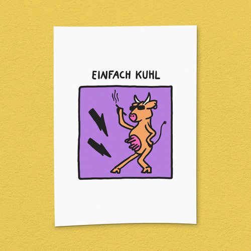 Kunstdruck "Einfach Kuhl"