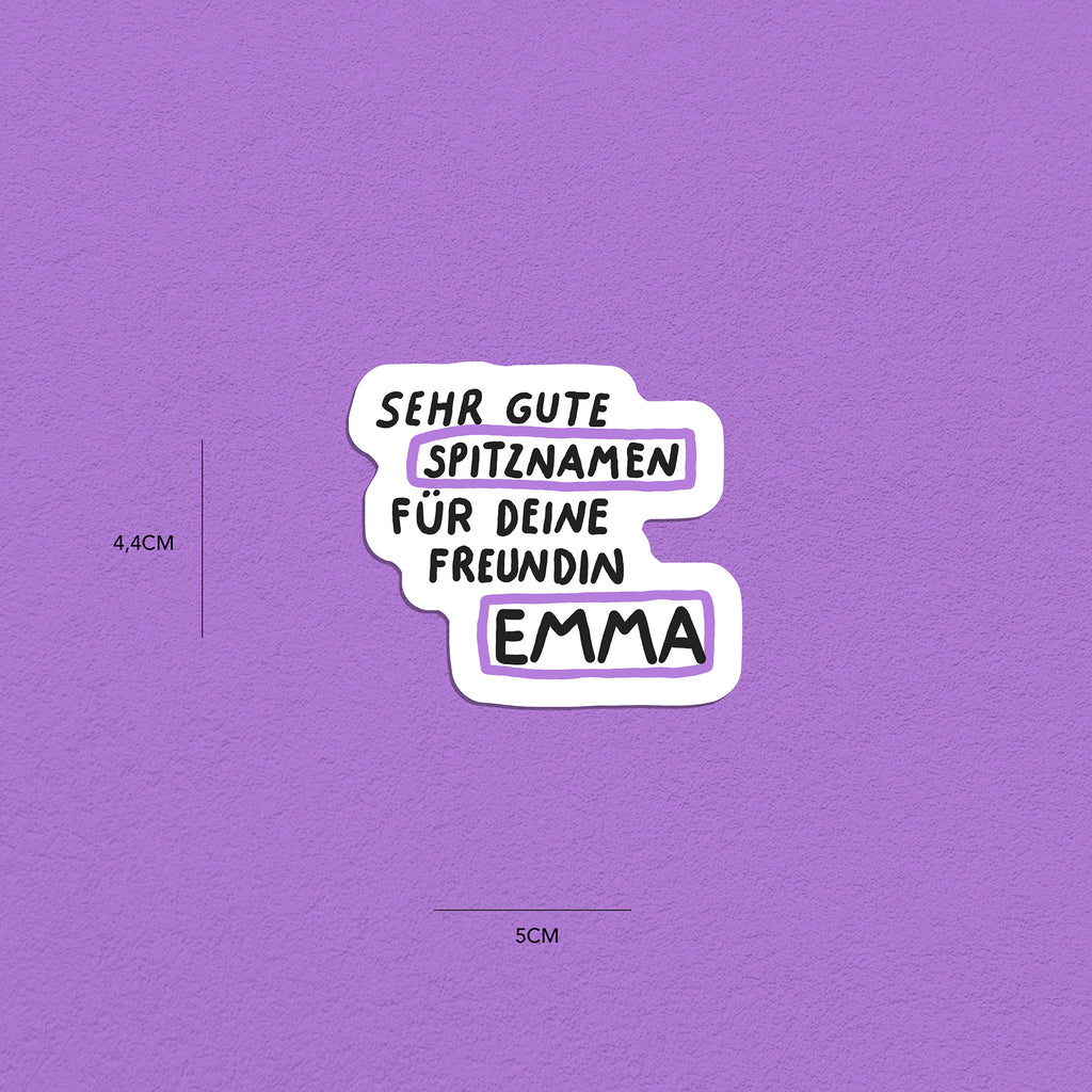 Spitznamen Emma, Stickerset, 8er