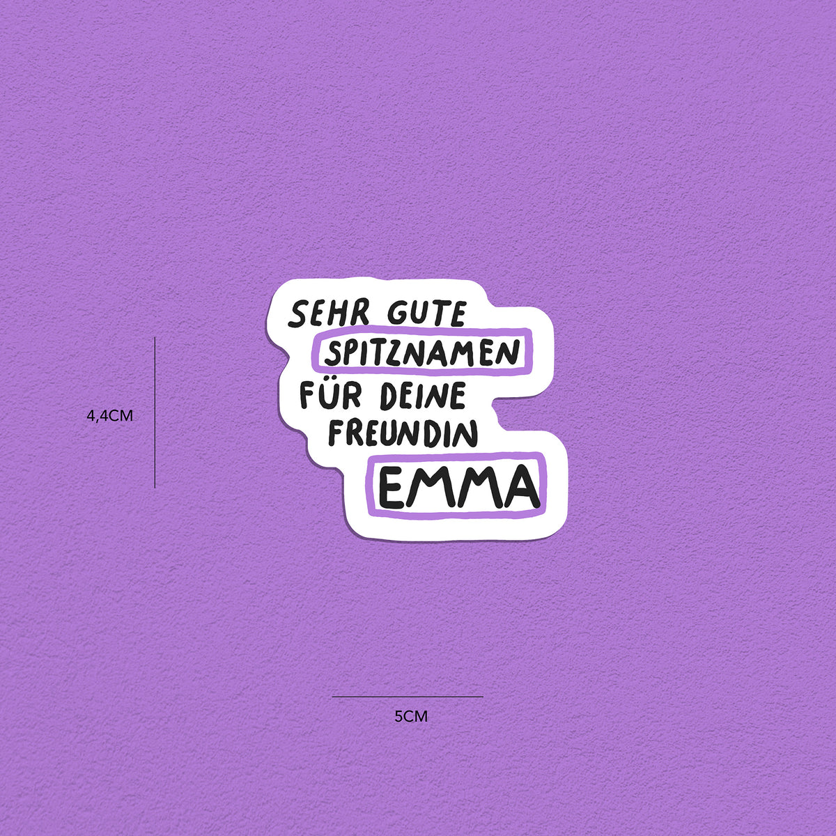 Spitznamen Emma, Stickerset, 8er