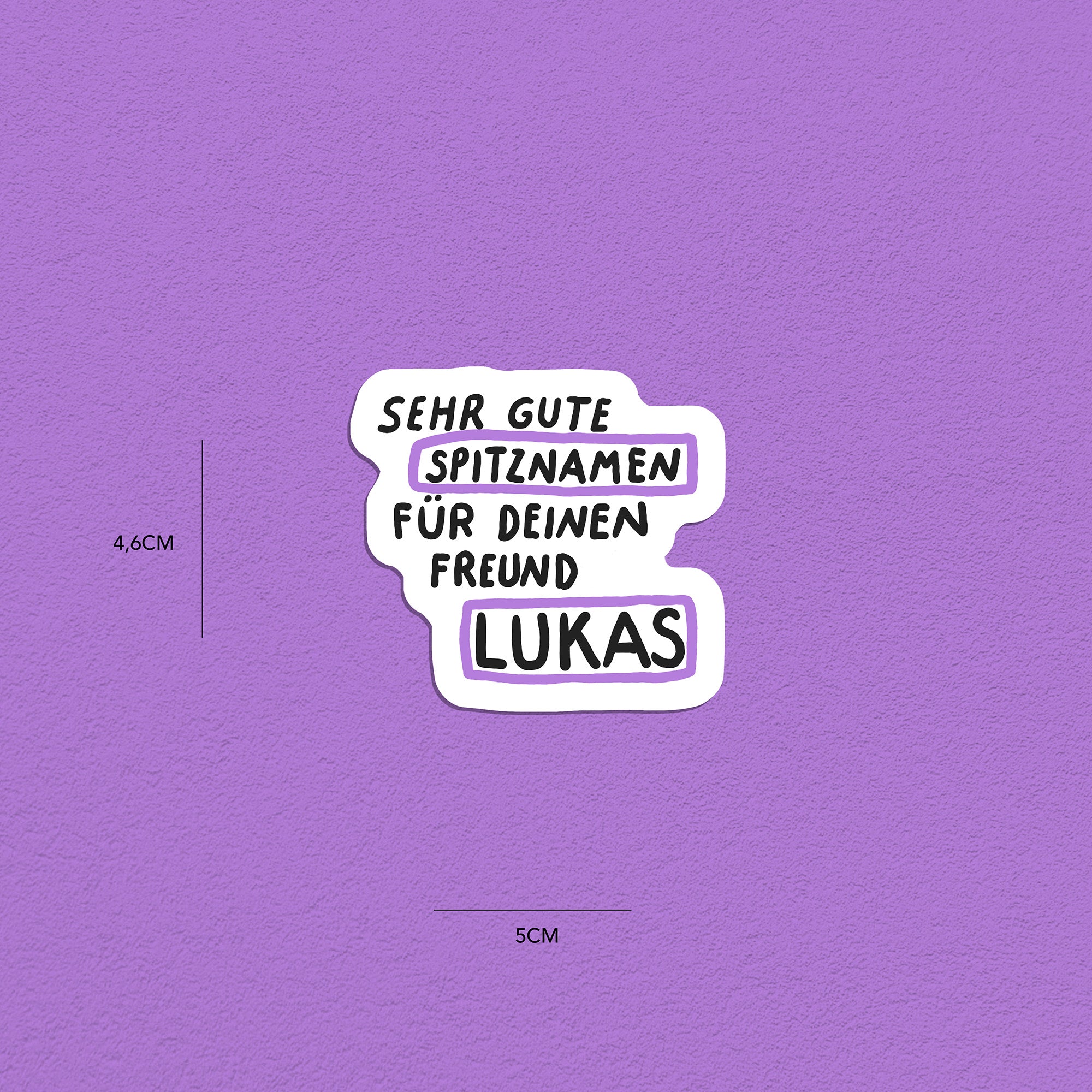 Spitznamen Lukas, Stickerset, 8er
