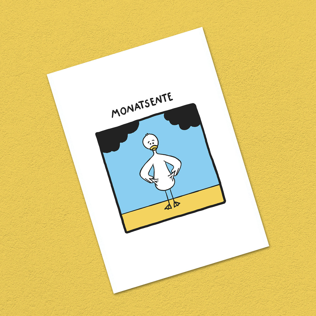 Postkarte A6 "Monatsente"