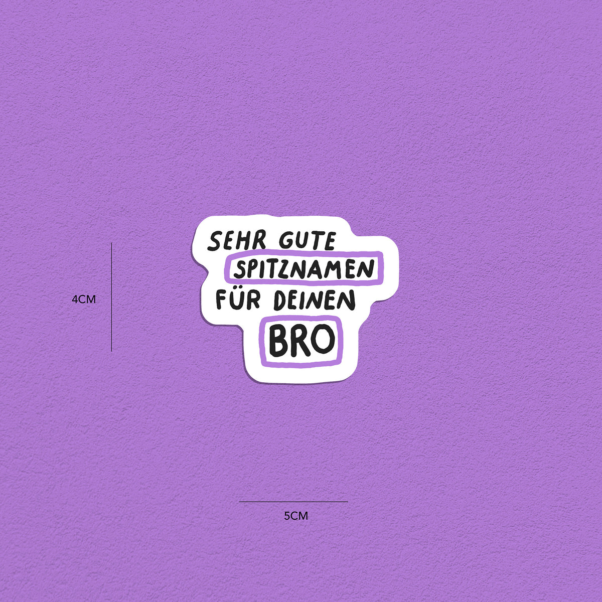 Spitznamen Dein Bro, Stickerset, 8er