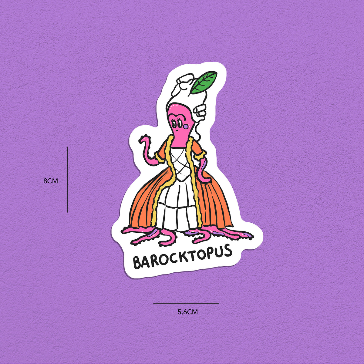 Oktopusse Stickerset 1, 5er