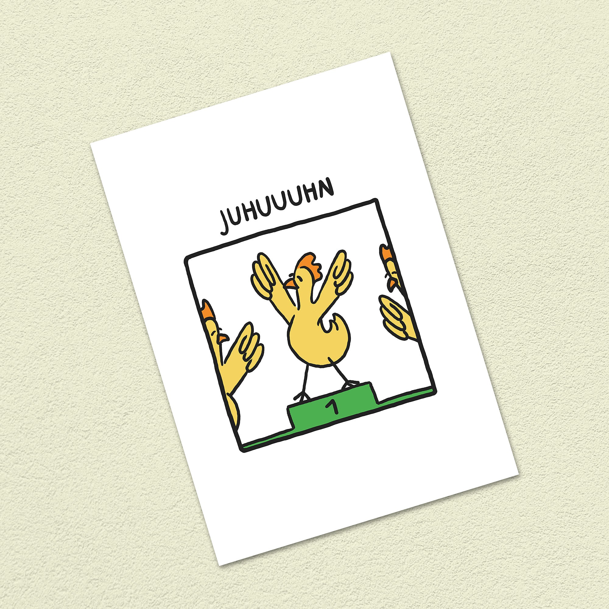 Postkarte A6 "Juhuuuhn"