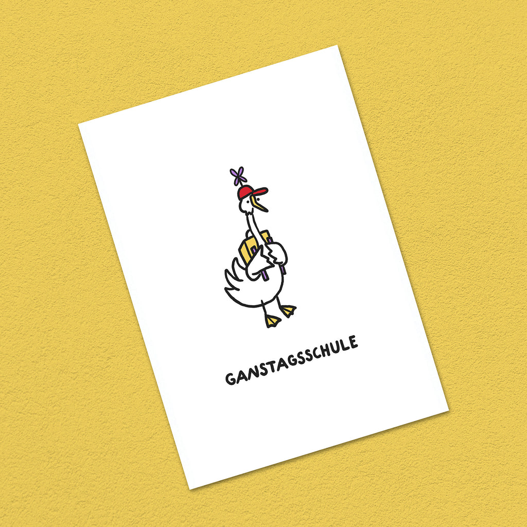 Postkarte A6 "Ganstagsschule"