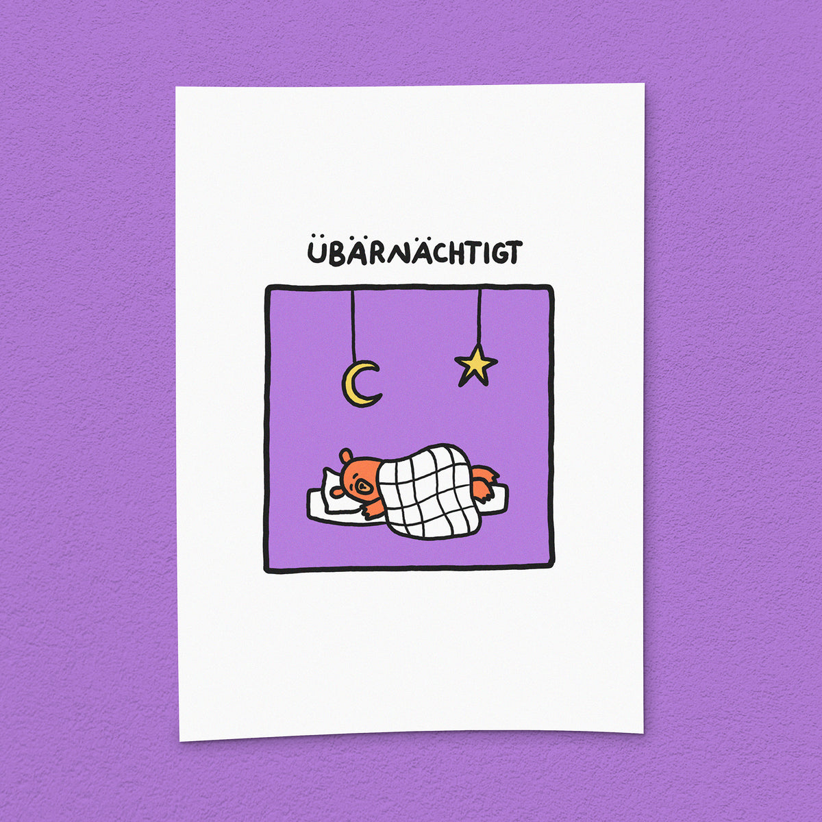 Kunstdruck "Übärnächtigt"
