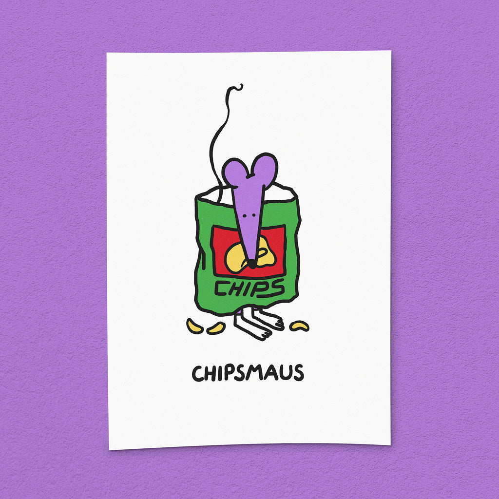 Kunstdruck "Chipsmaus"