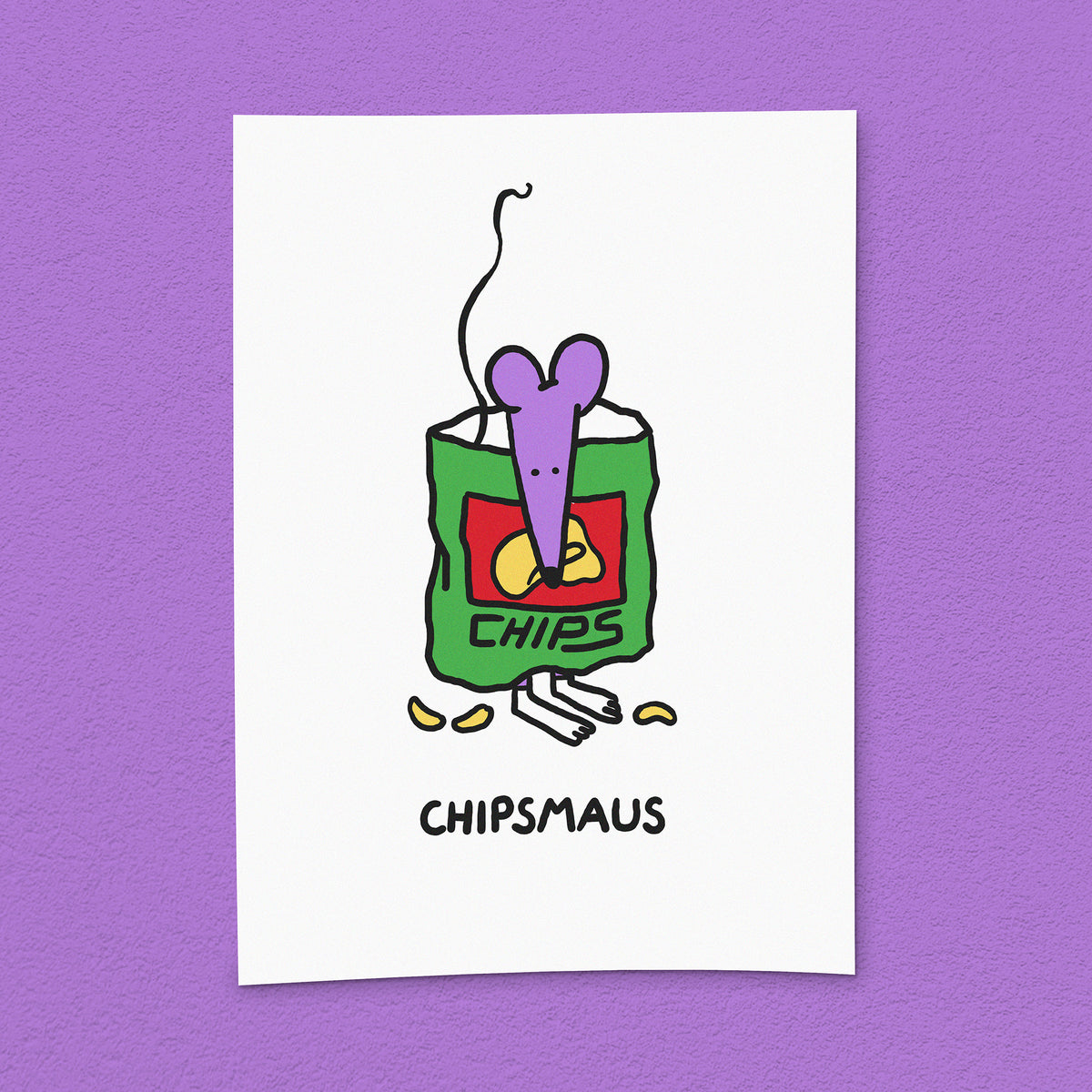 Kunstdruck "Chipsmaus"