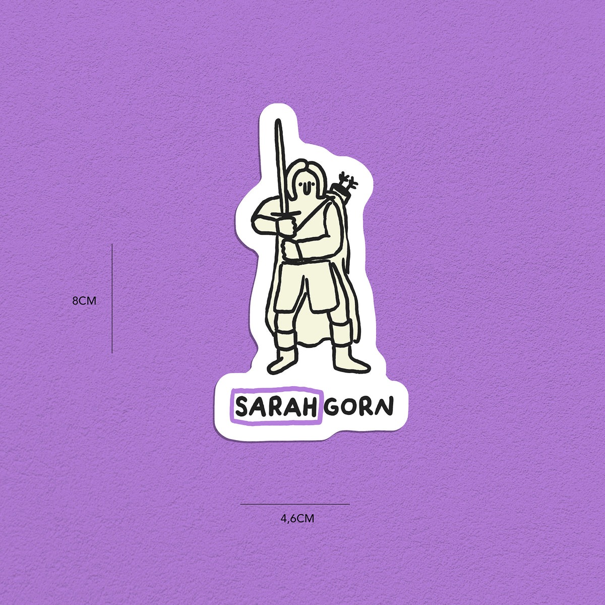 Spitznamen Sarah, Stickerset, 8er
