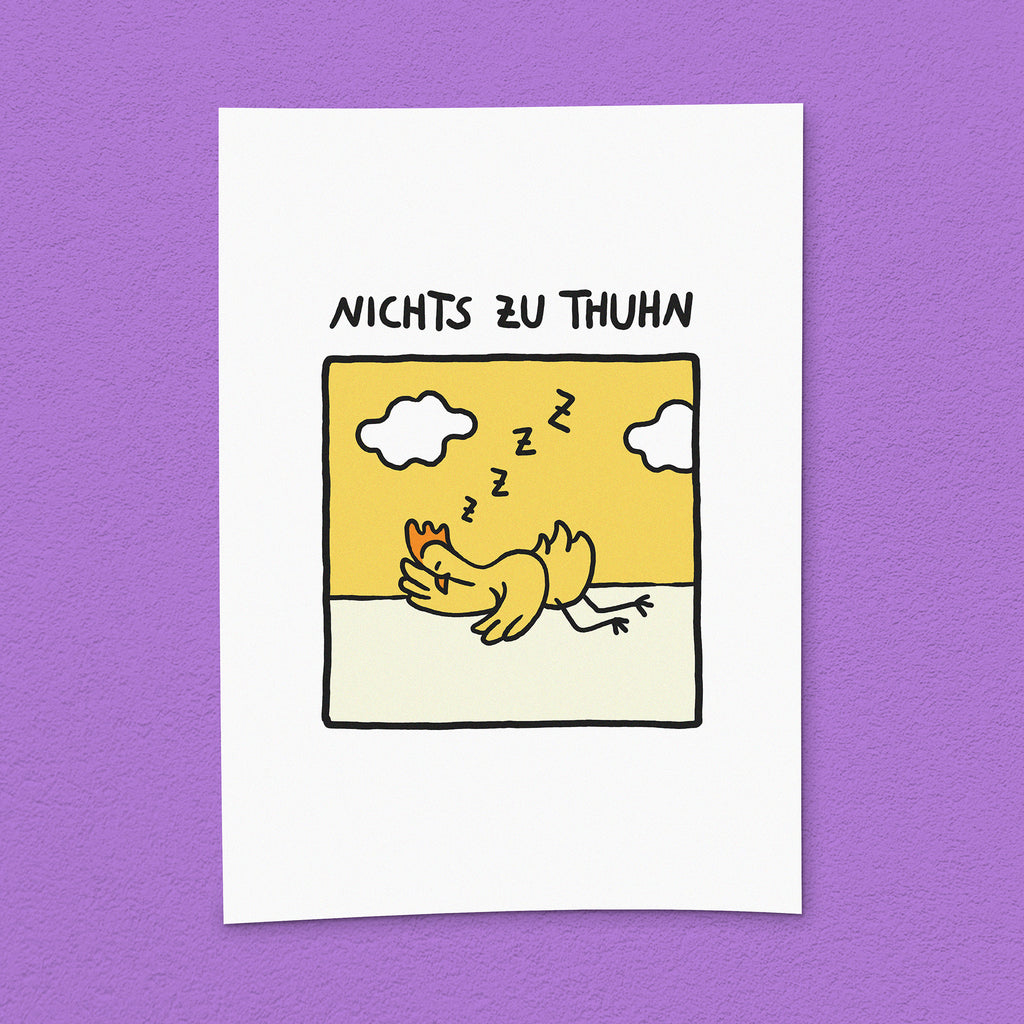 Kunstdruck "Nichts zu thuhn"