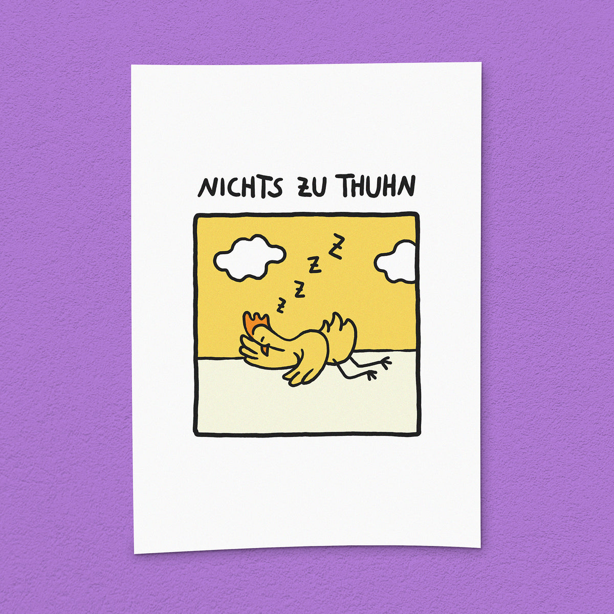 Kunstdruck "Nichts zu thuhn"
