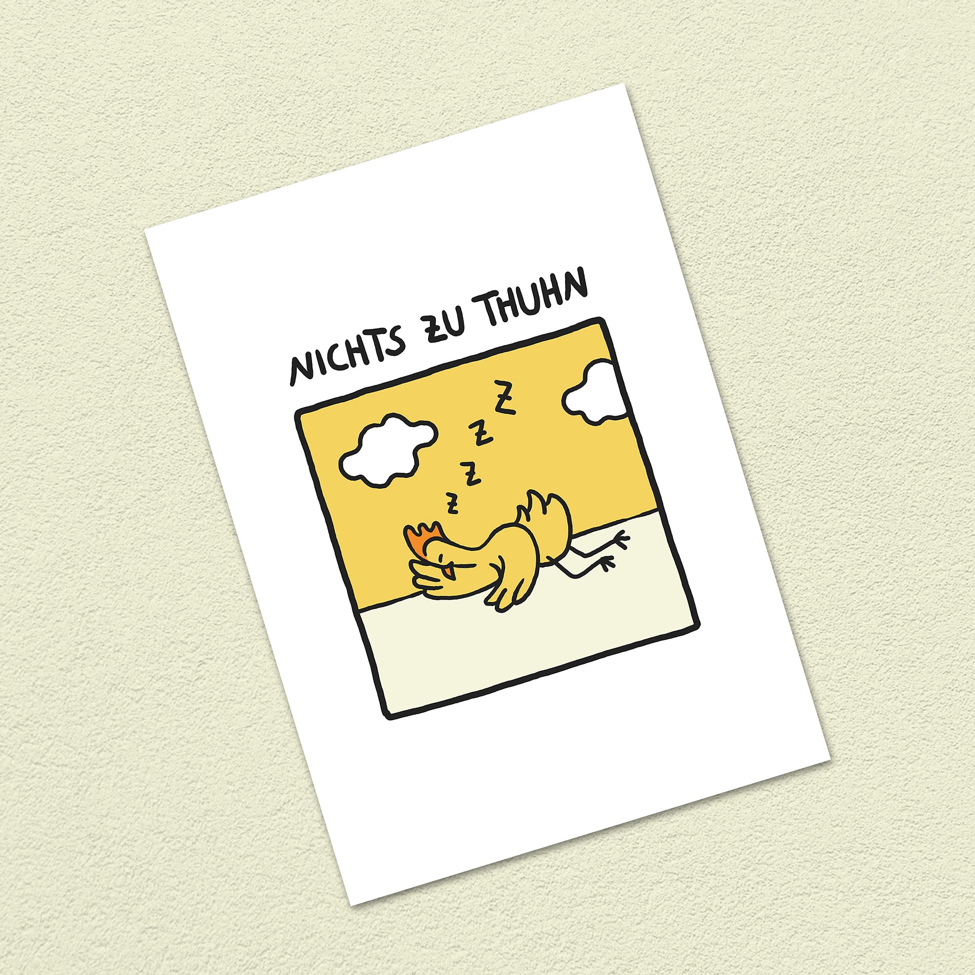Postkarte A6 "Nichts zu thuhn"