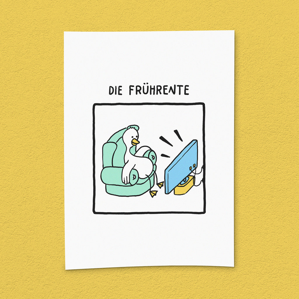 Kunstdruck "Frührente"