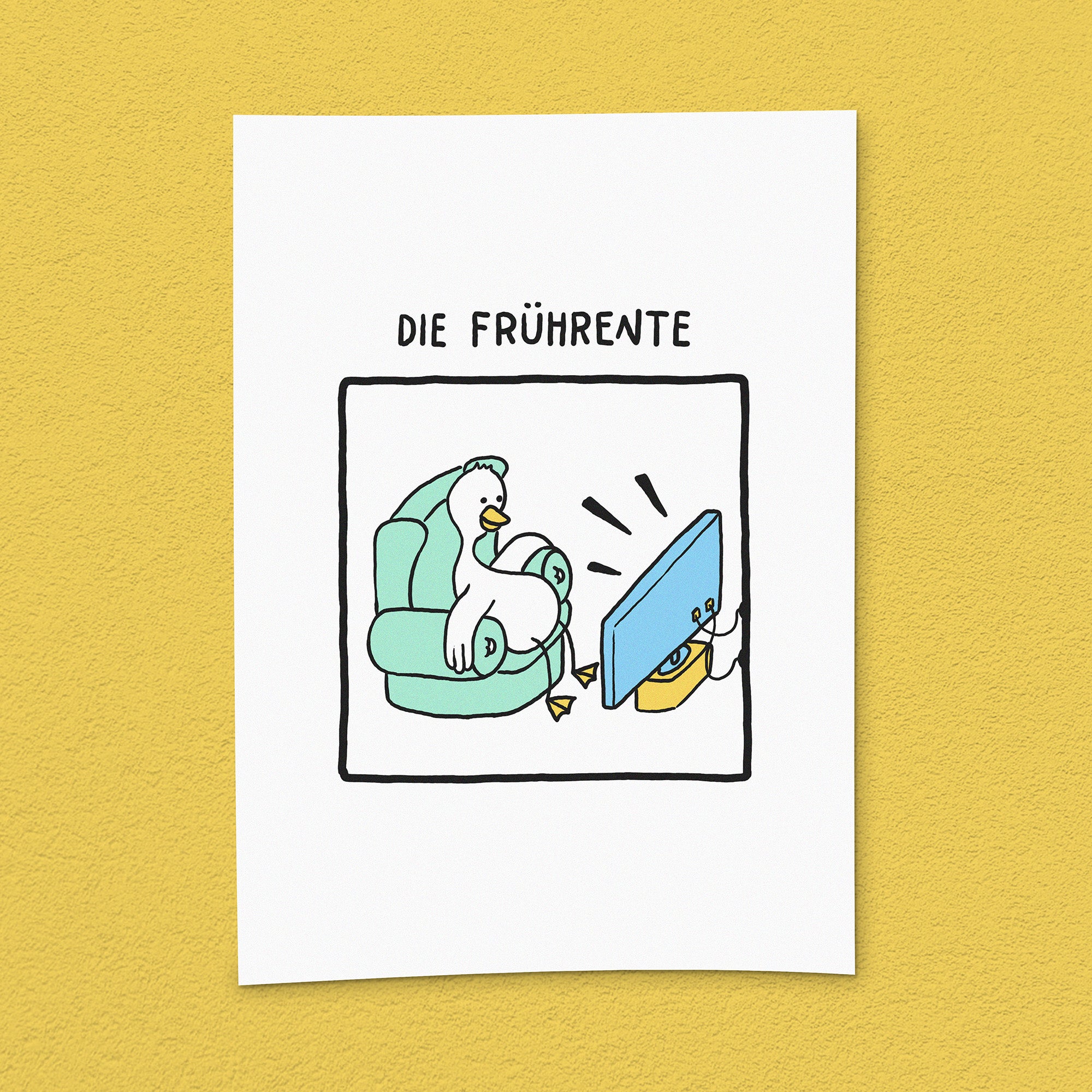 Kunstdruck "Frührente"