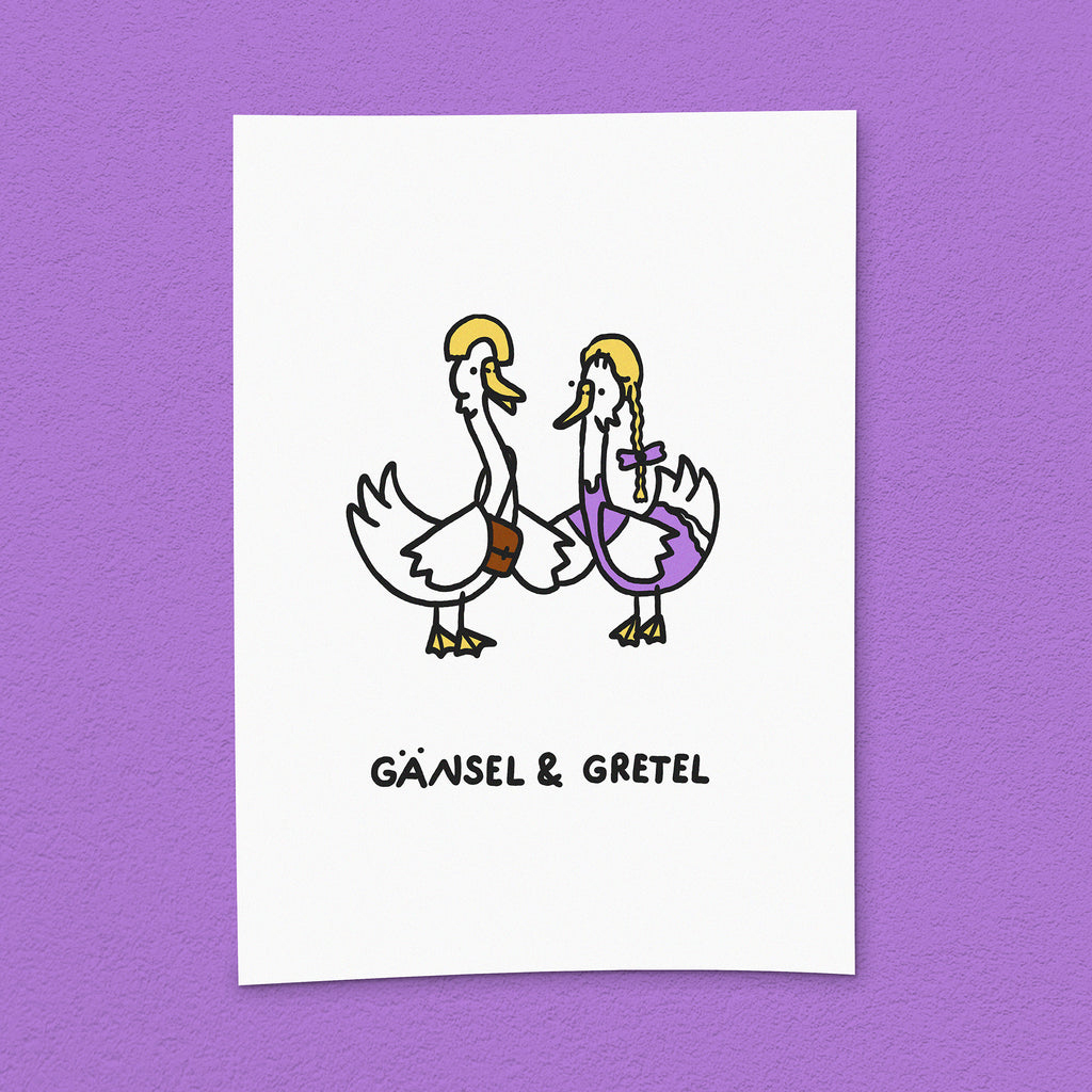 Kunstdruck "Gänsel & Gretel"