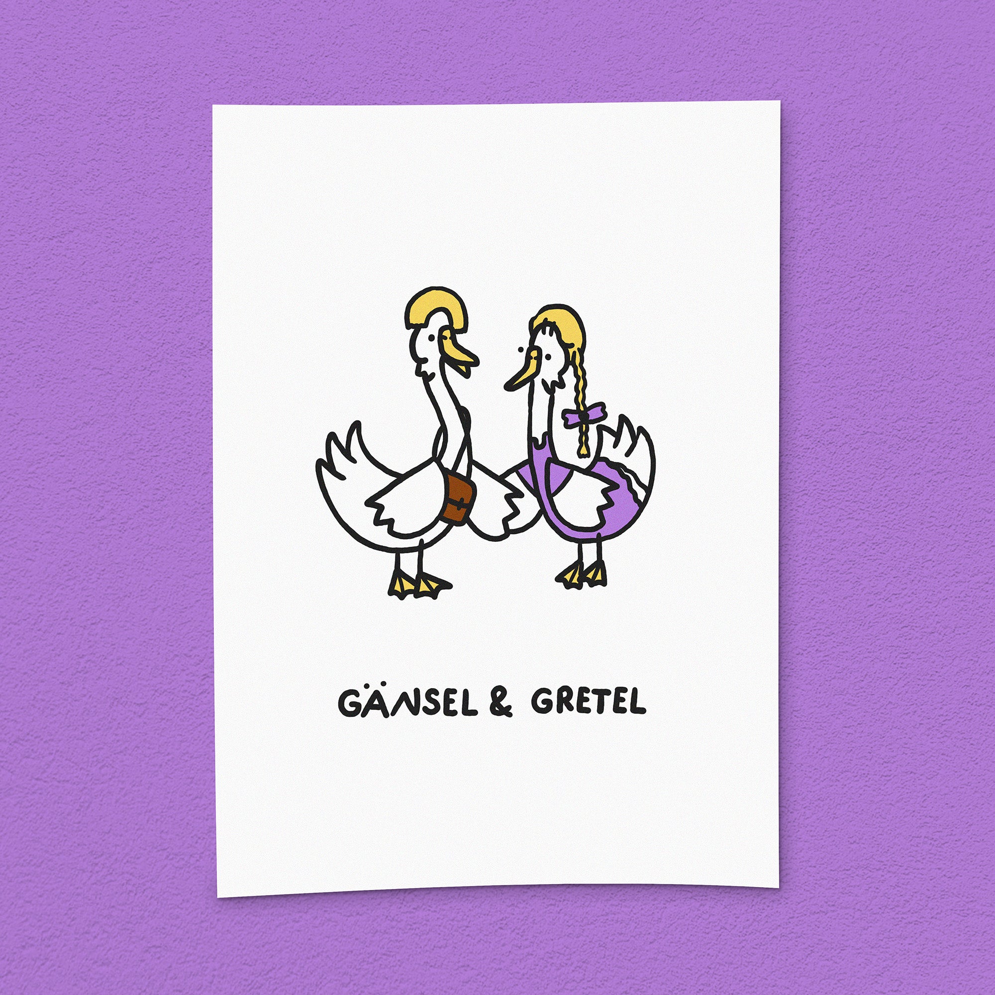 Kunstdruck "Gänsel & Gretel"