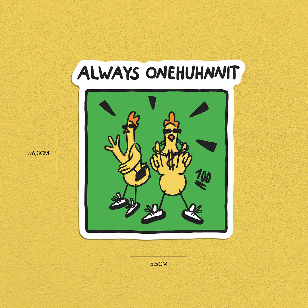 Hühner Stickerset, 9er