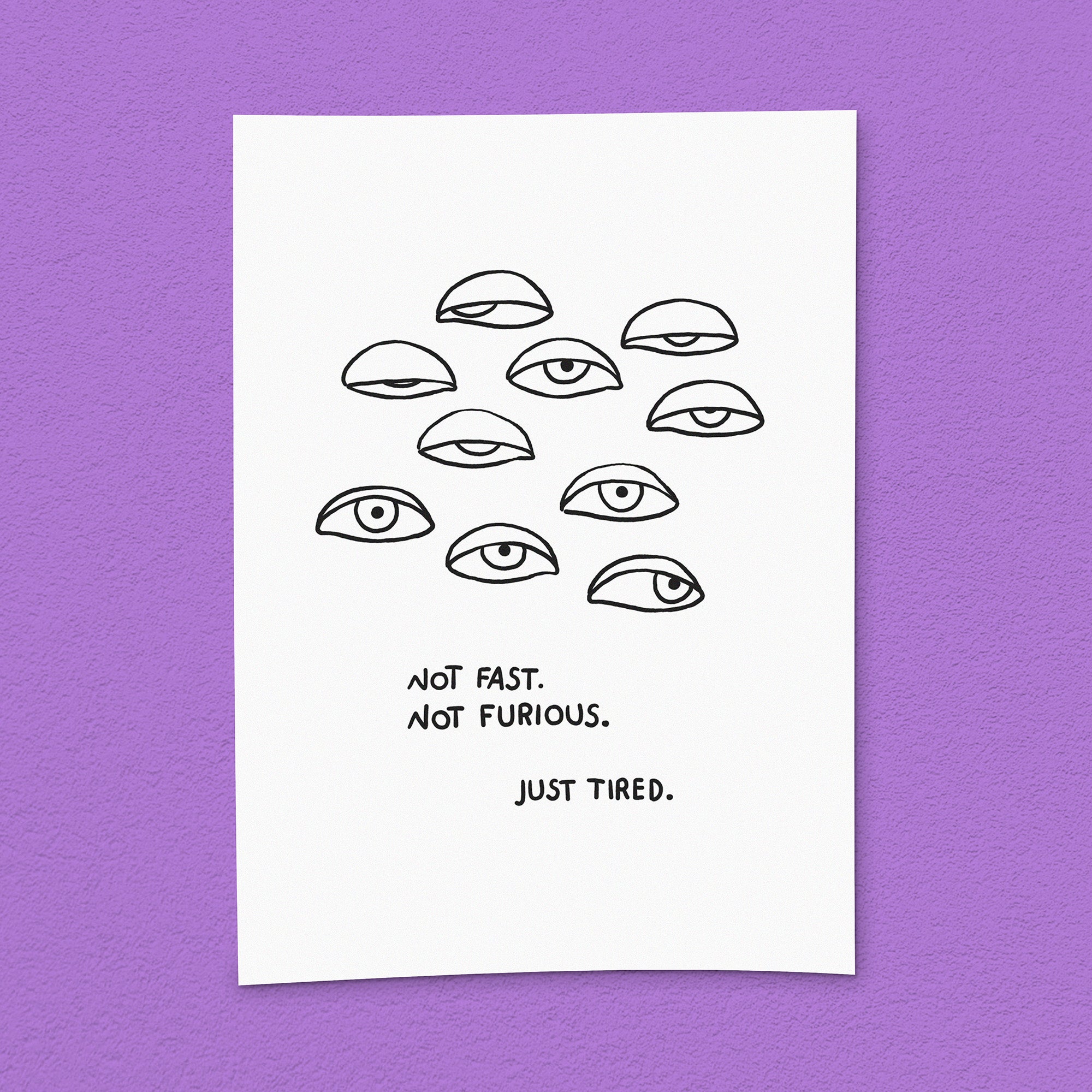 Kunstdruck "Just tired"