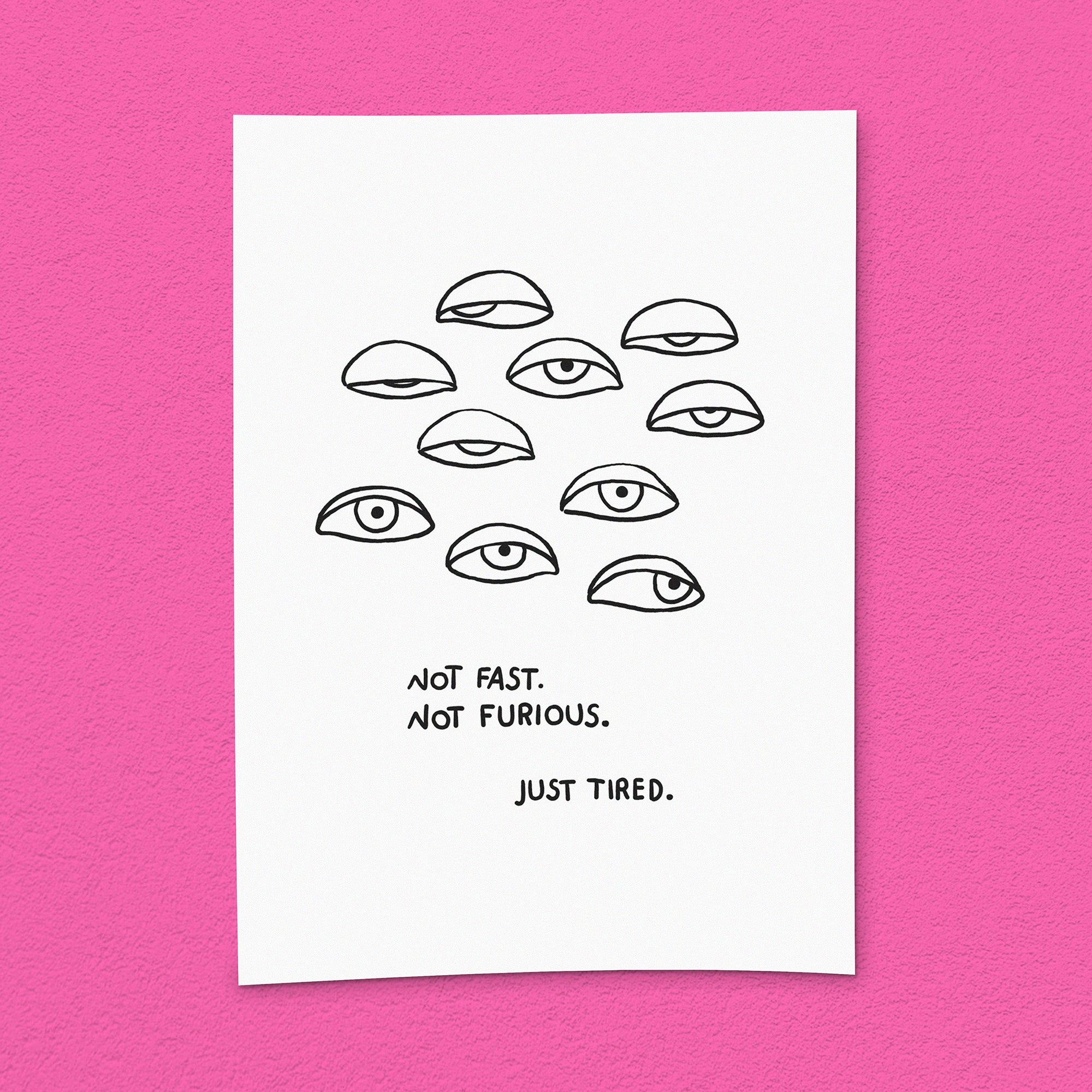 Kunstdruck "Just tired"