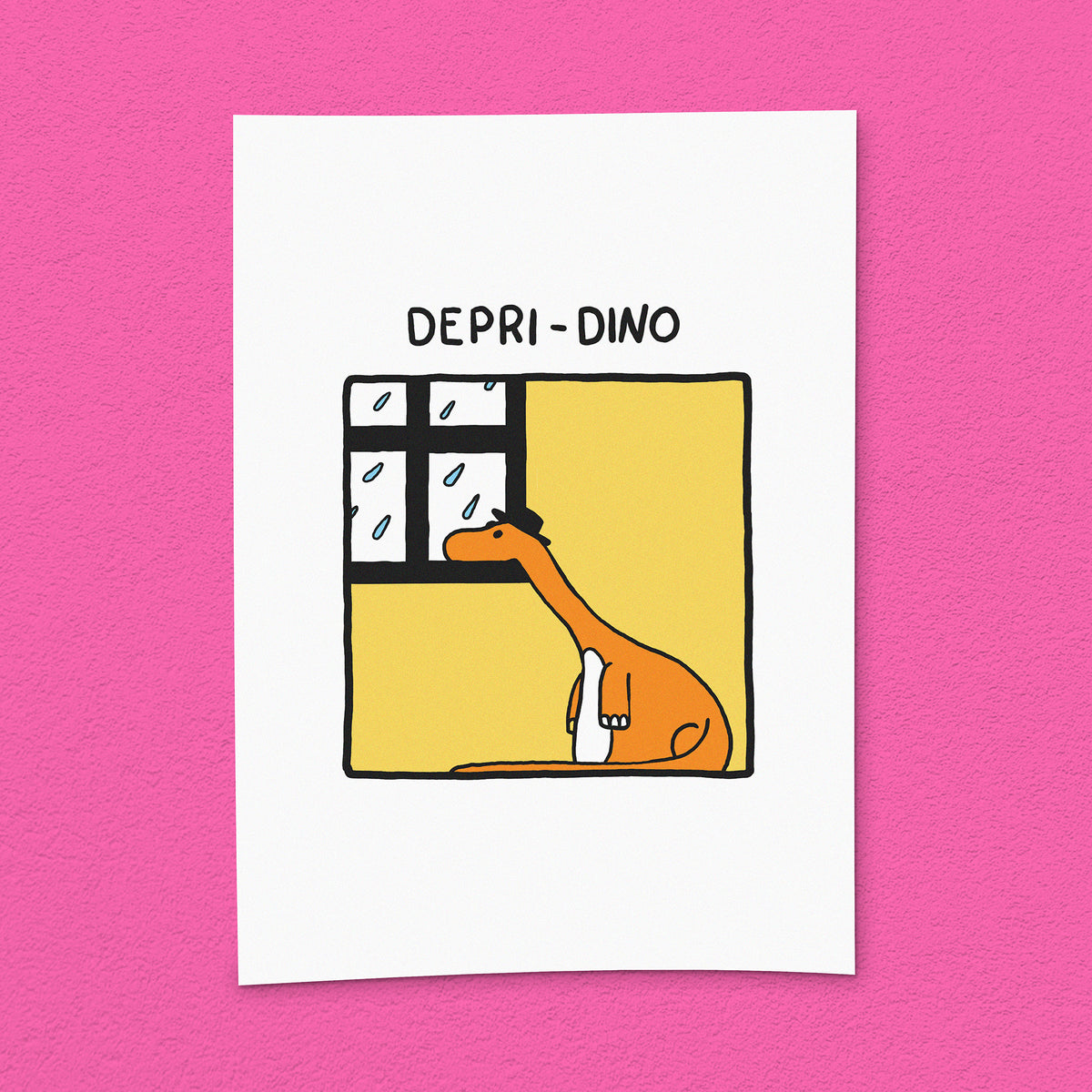 Kunstdruck "Depri-Dino"