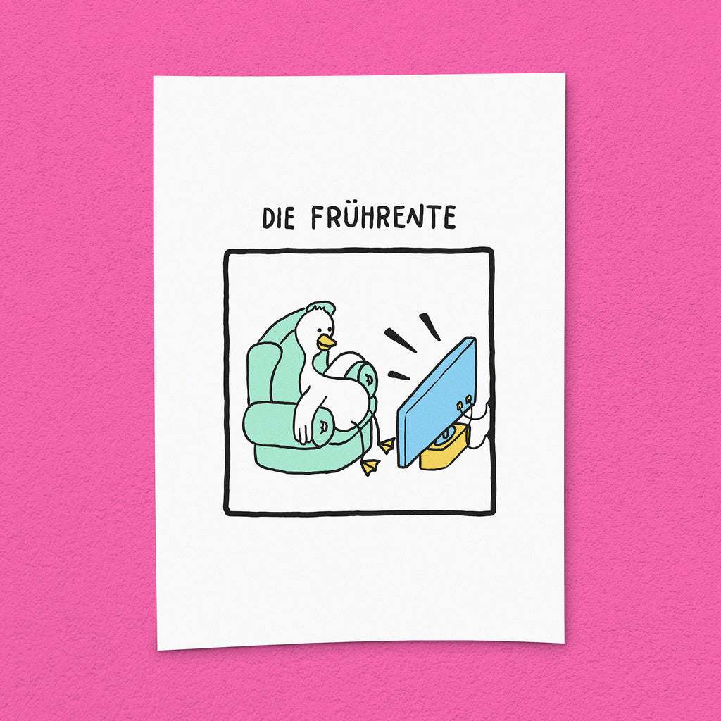 Kunstdruck "Frührente"