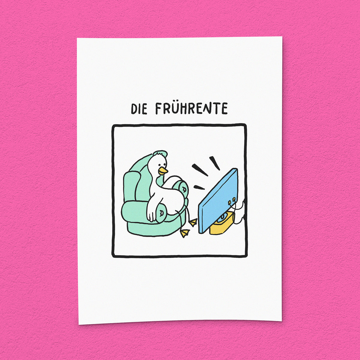 Kunstdruck "Frührente"