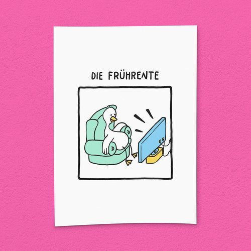 Kunstdruck "Frührente"