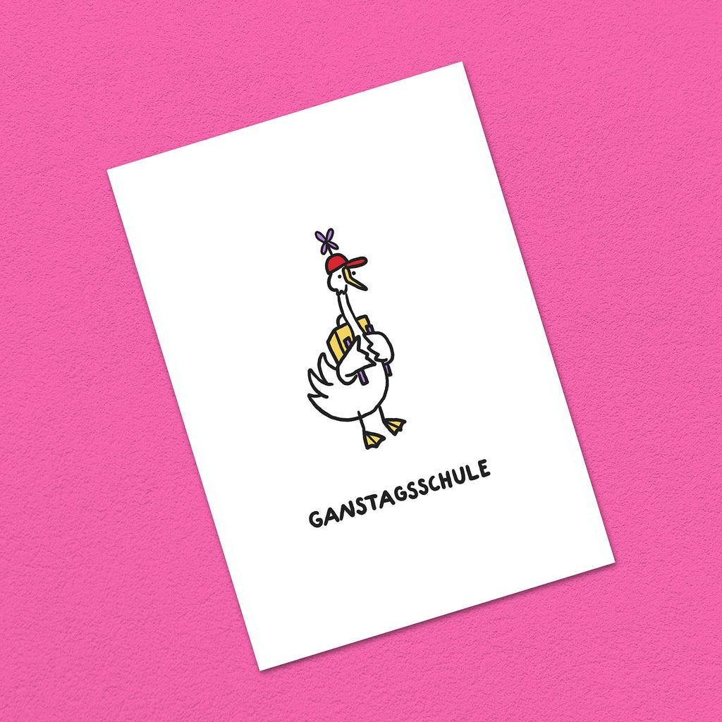 Postkarte A6 "Ganstagsschule"