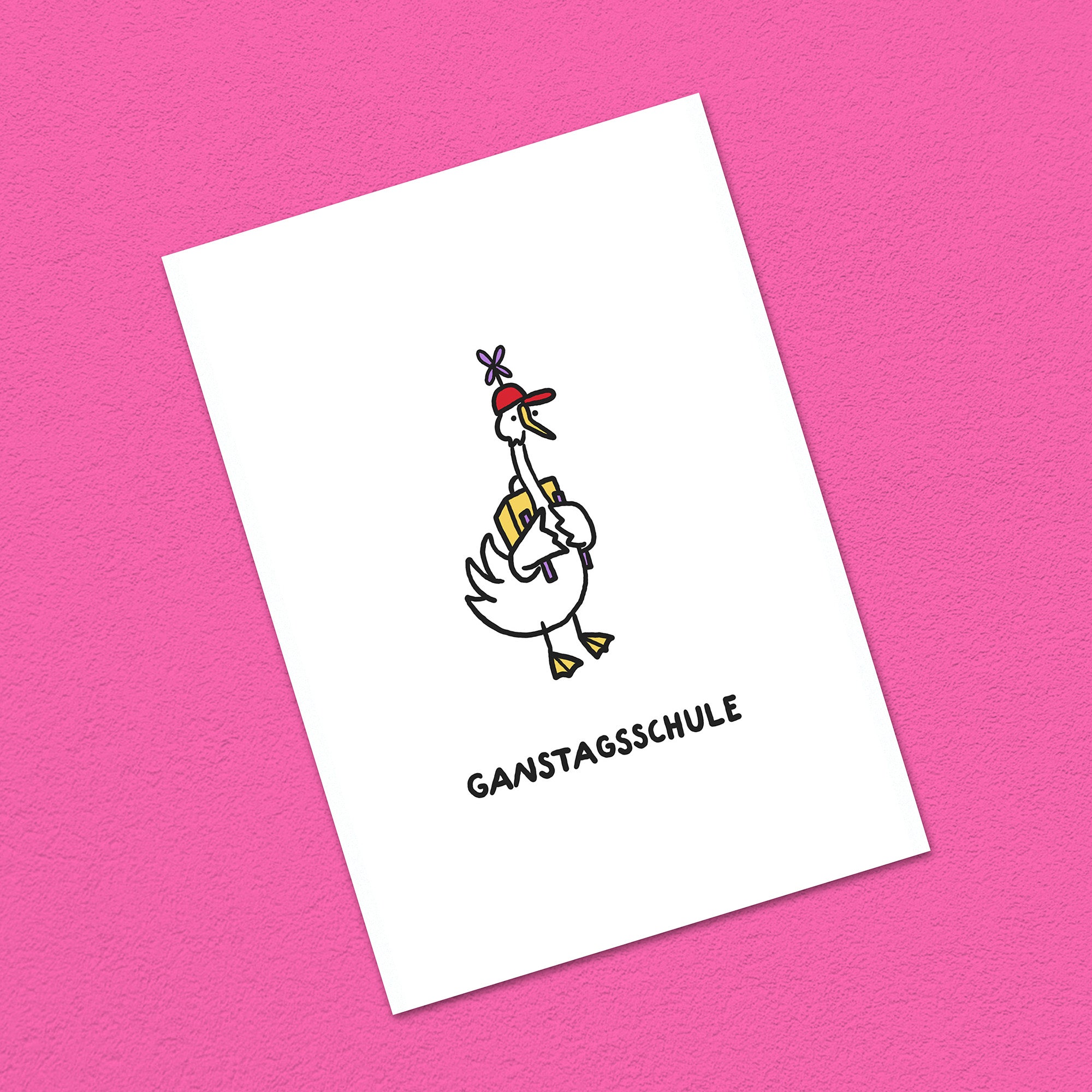 Postkarte A6 "Ganstagsschule"