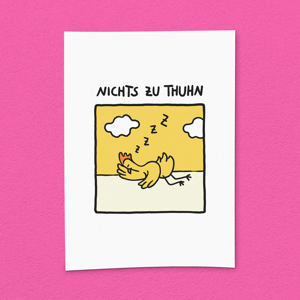 Kunstdruck "Nichts zu thuhn"