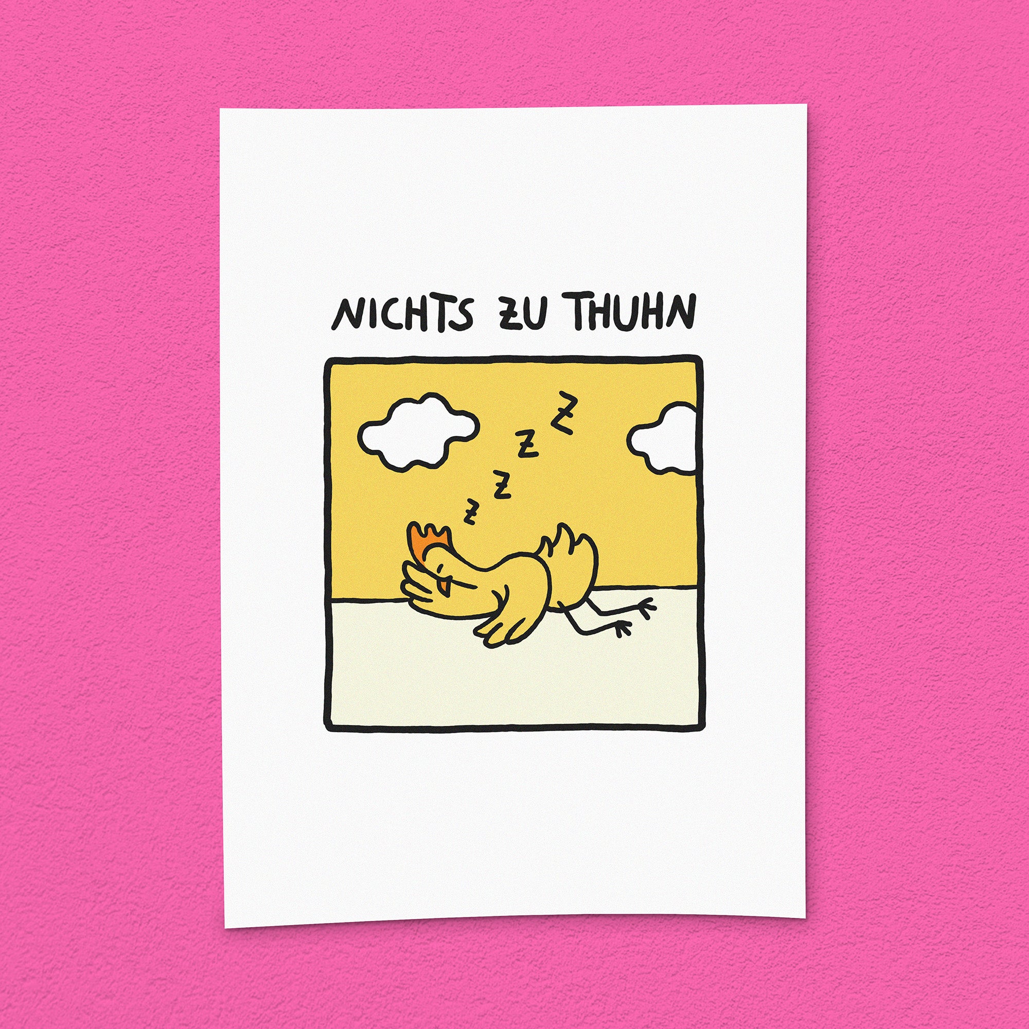 Kunstdruck "Nichts zu thuhn"