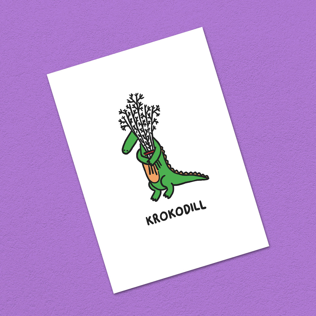 Kartenset Krokodile, 5er