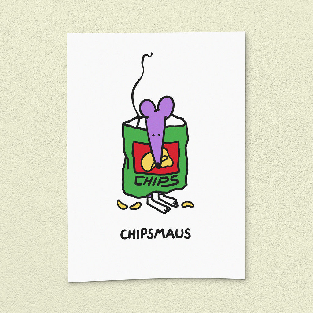 Kunstdruck "Chipsmaus"