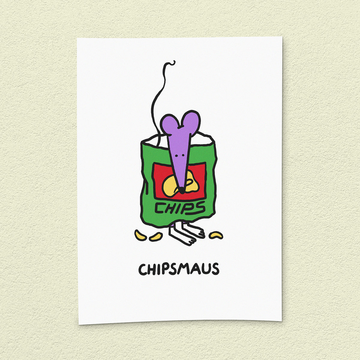 Kunstdruck "Chipsmaus"