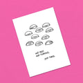 Postkarte A6 "Just tired"