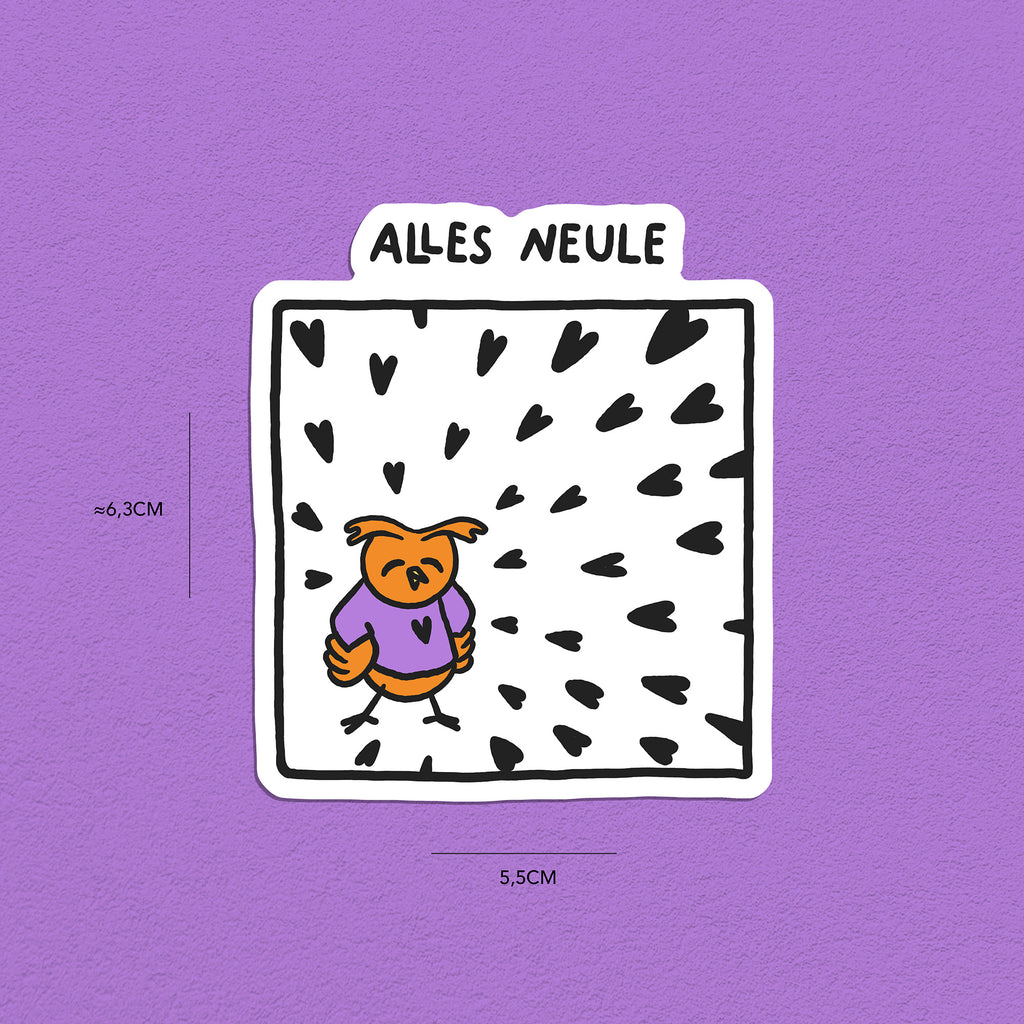 Eulen Stickerset, 9er