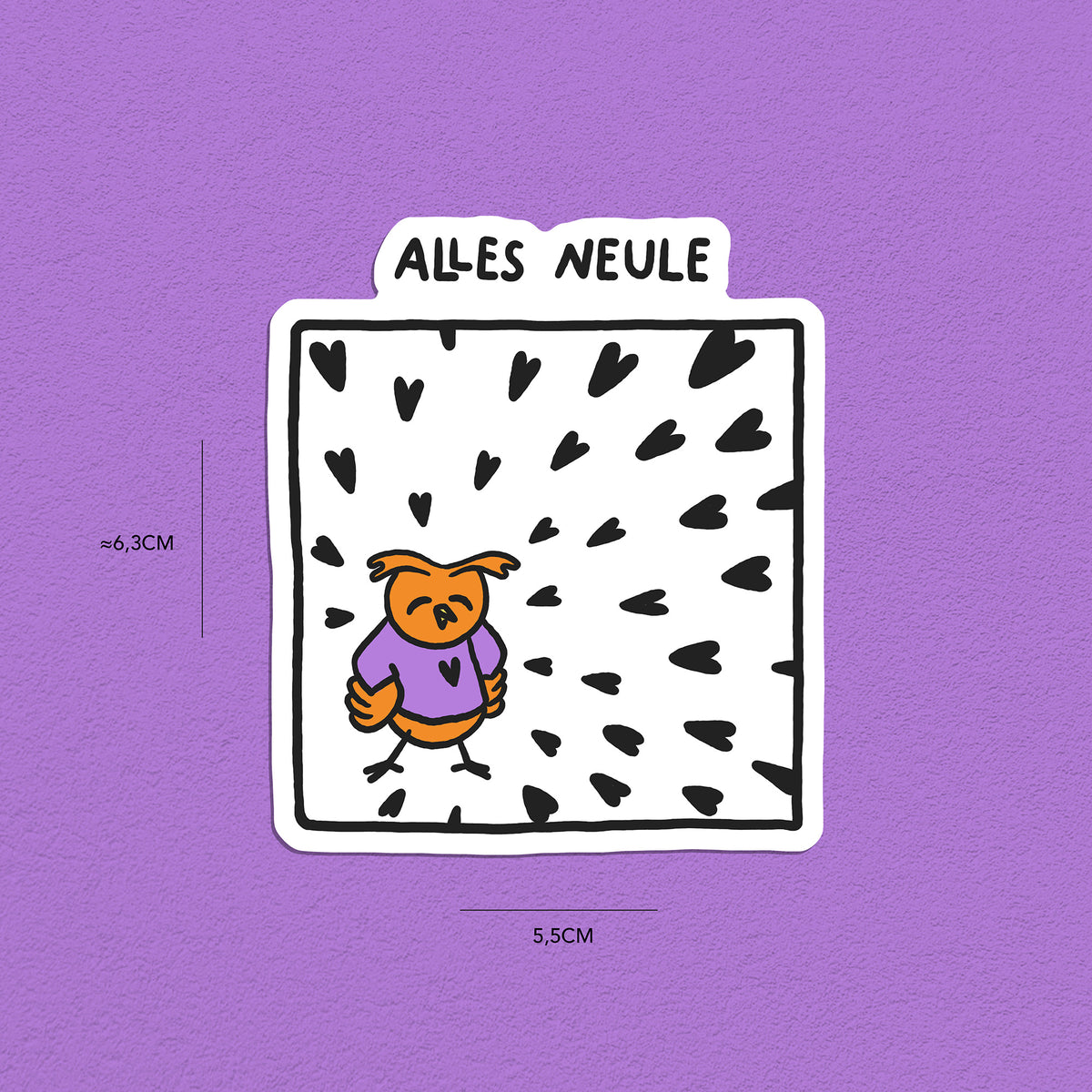 Eulen Stickerset, 9er