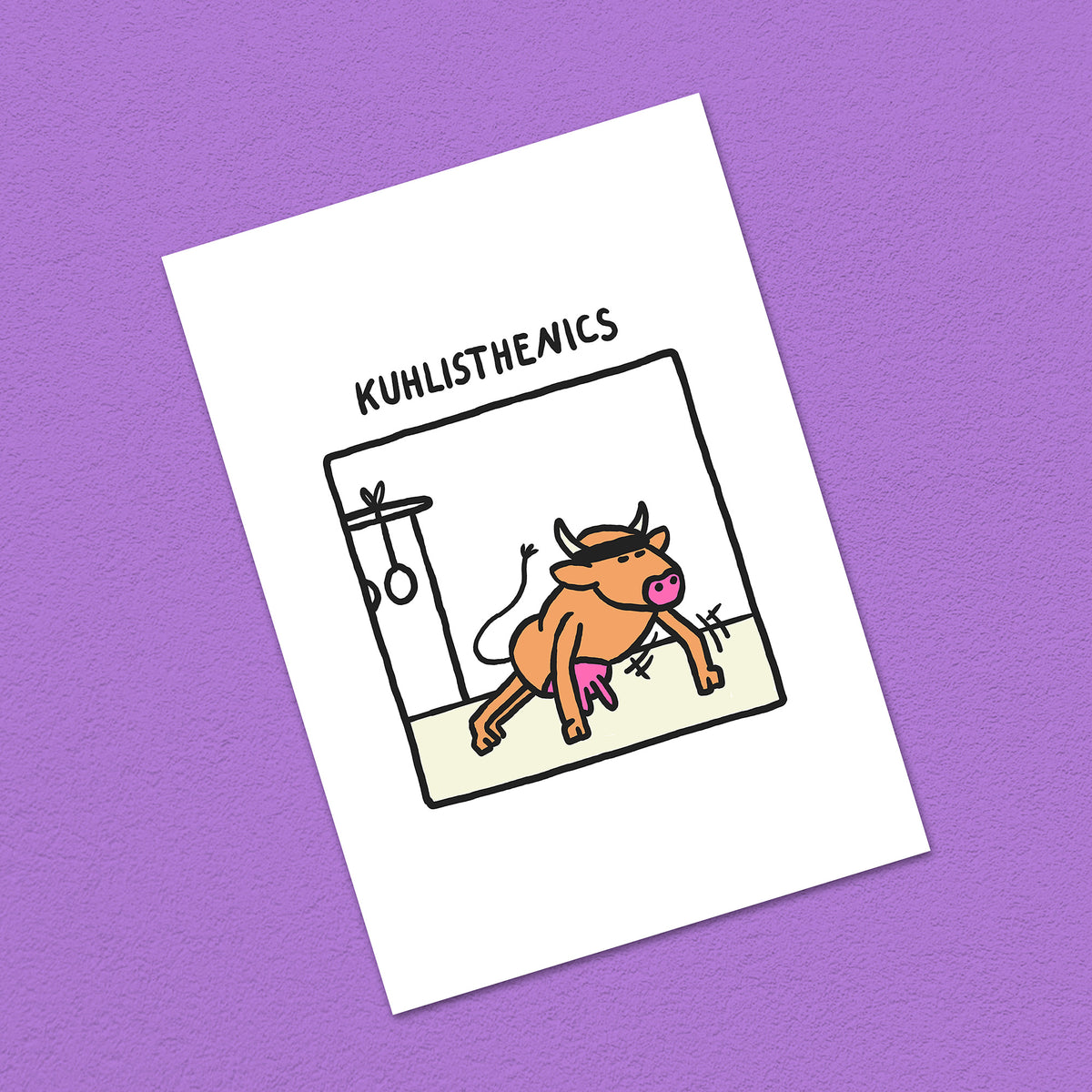 Postkarte A6 "Kuhlisthenics"