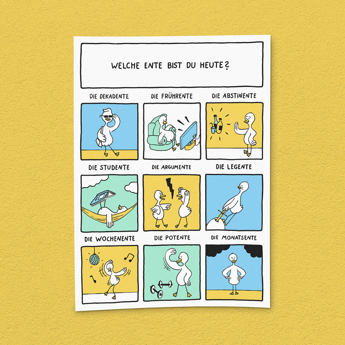 Kunstdruck "Welche Ente"