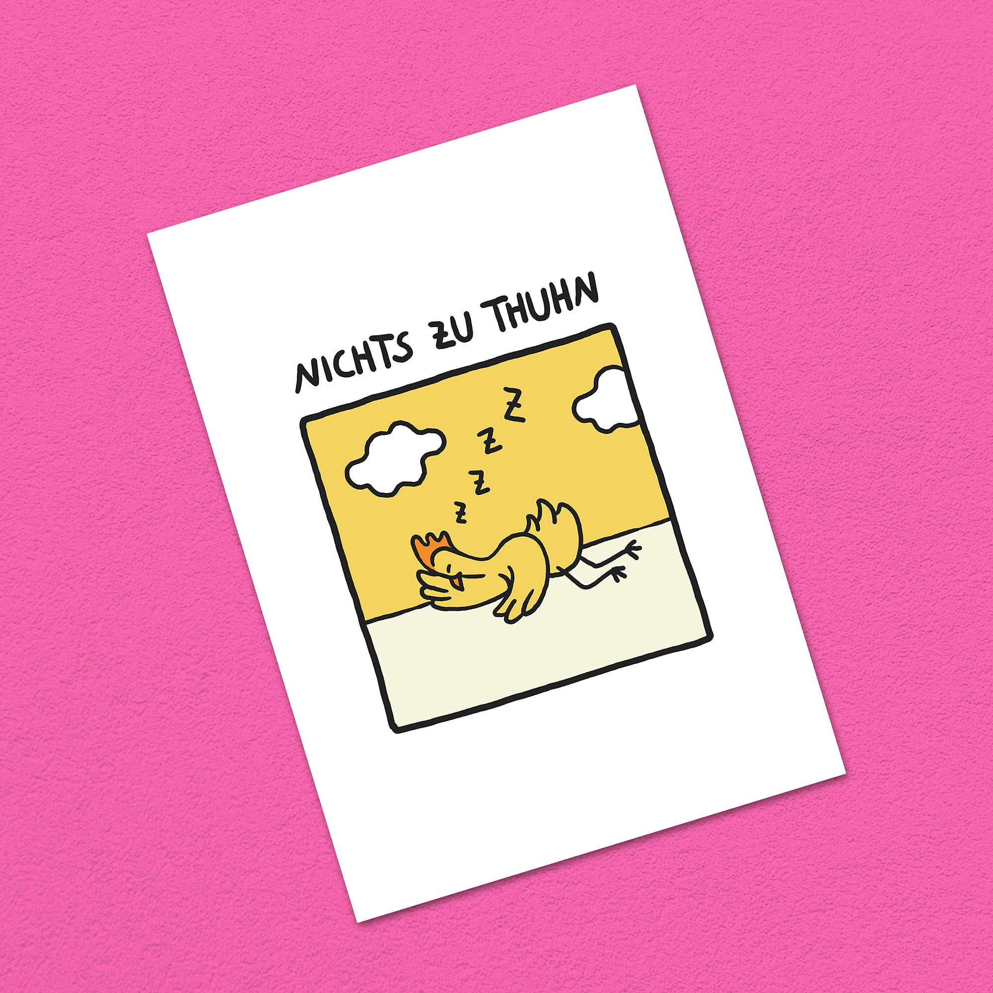 Postkarte A6 "Nichts zu thuhn"