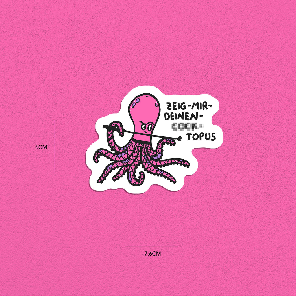 Oktopusse Stickerset, 10er