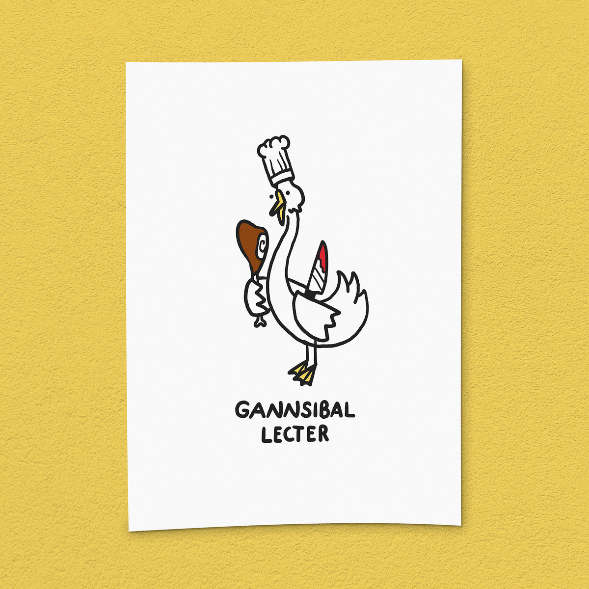 Kunstdruck "Gannsibal Lecter"