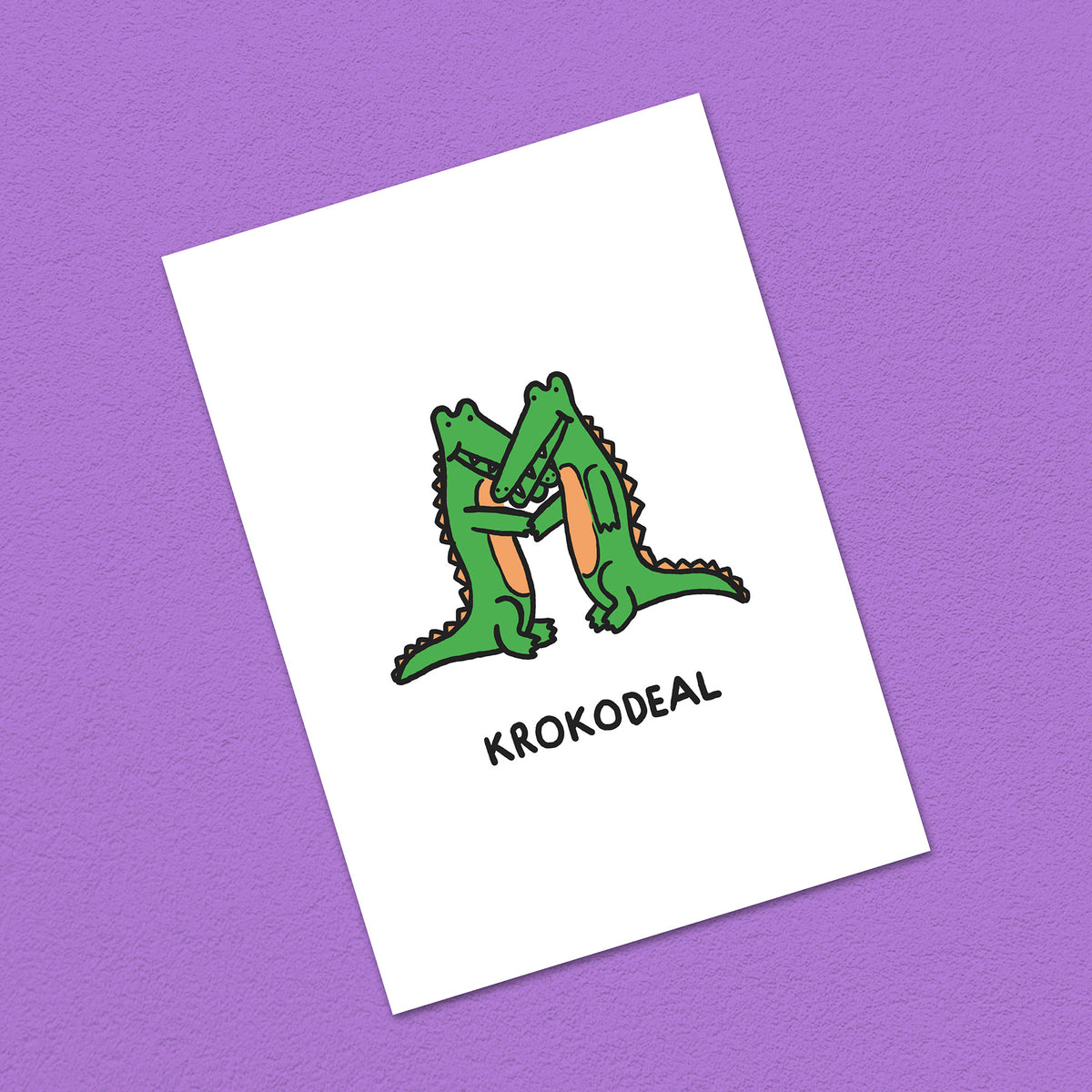 Kartenset Krokodile, 5er