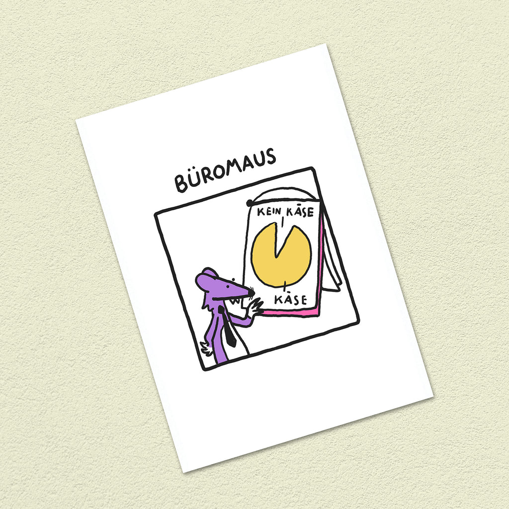 Postkarte A6 "Büromaus"