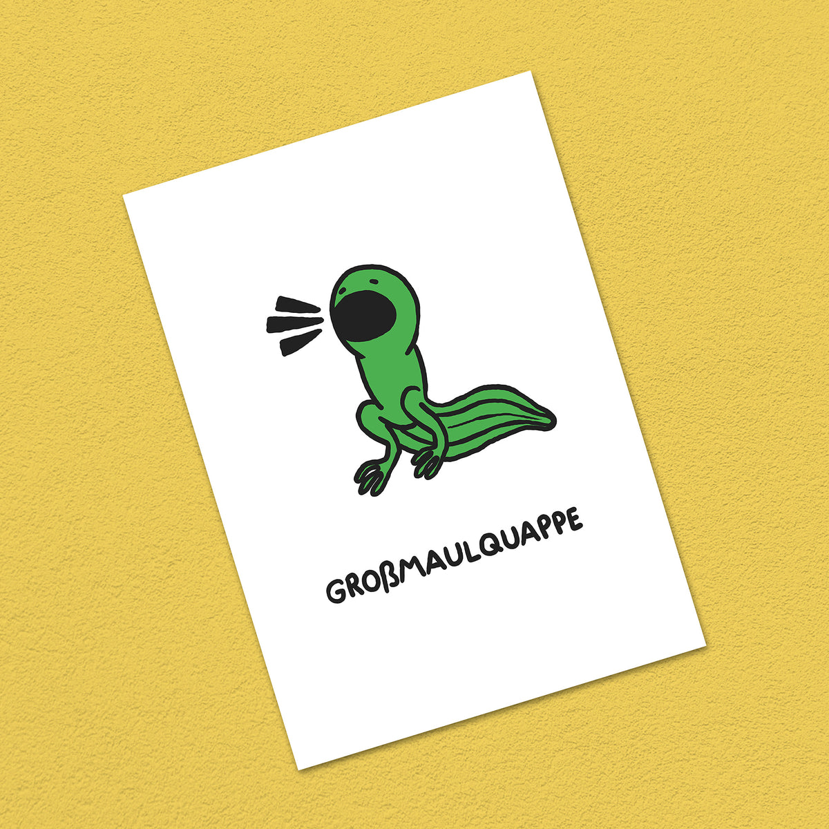 Postkarte A6 "Großmaulquappe"