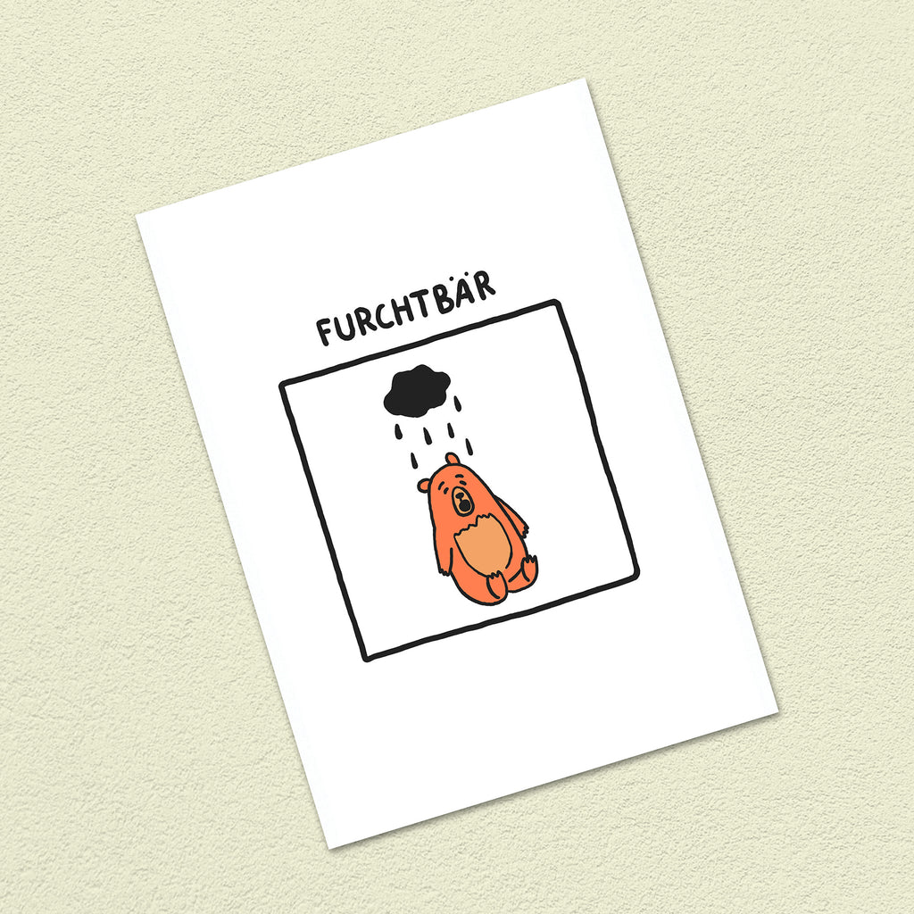 Postkarte A6 "Furchtbär"