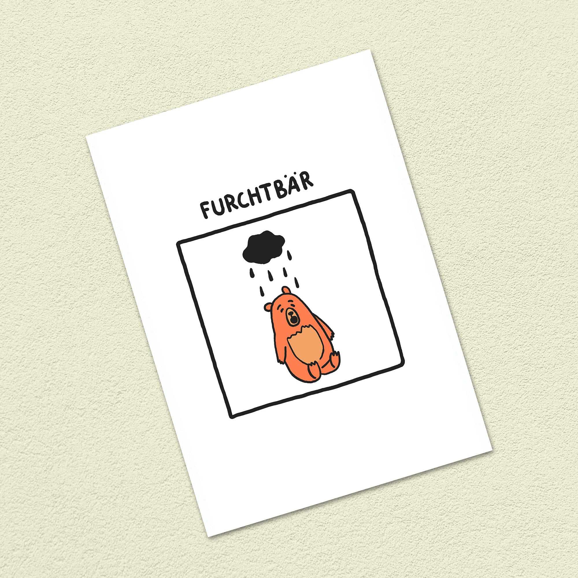 Postkarte A6 "Furchtbär"