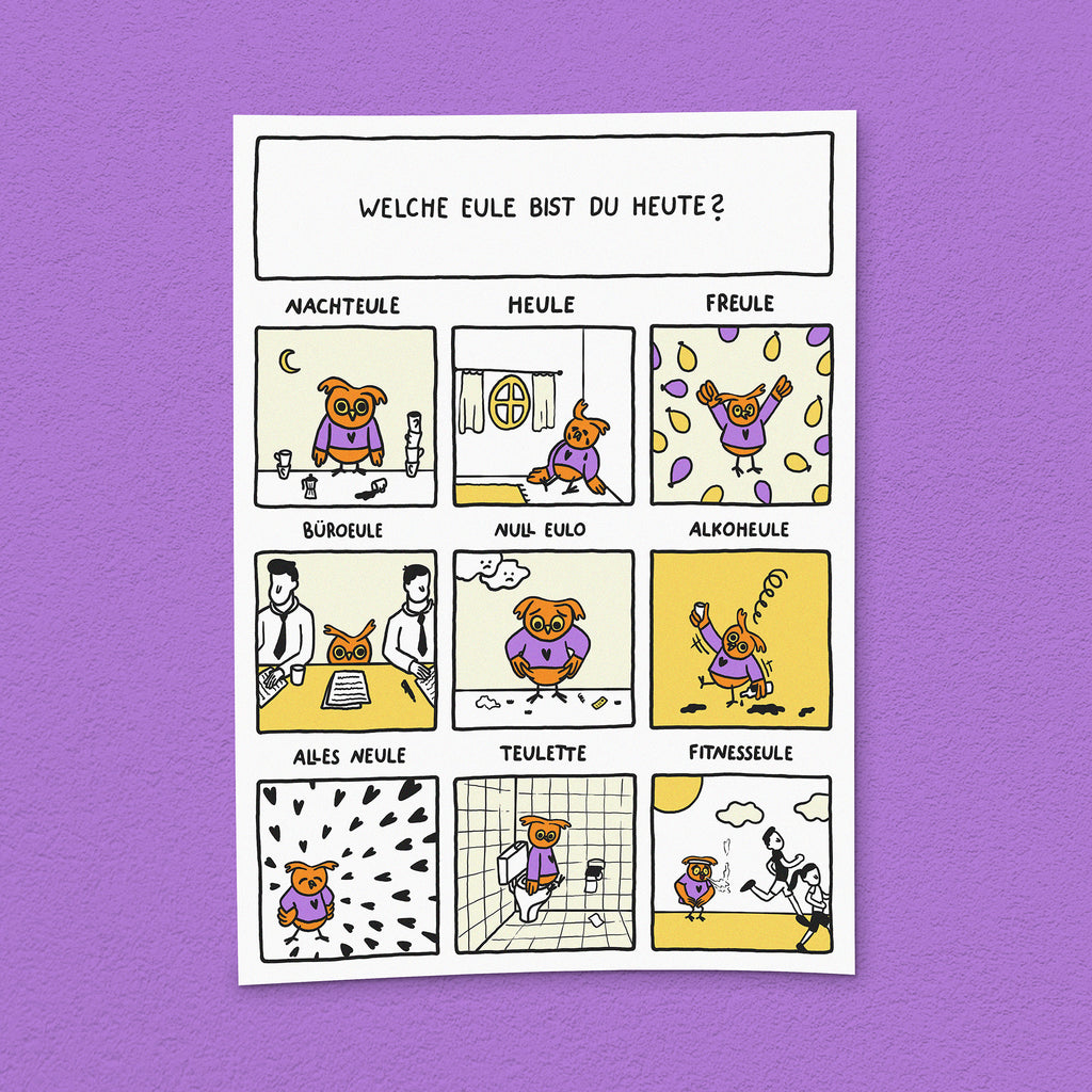 Kunstdruck "Welche Eule"