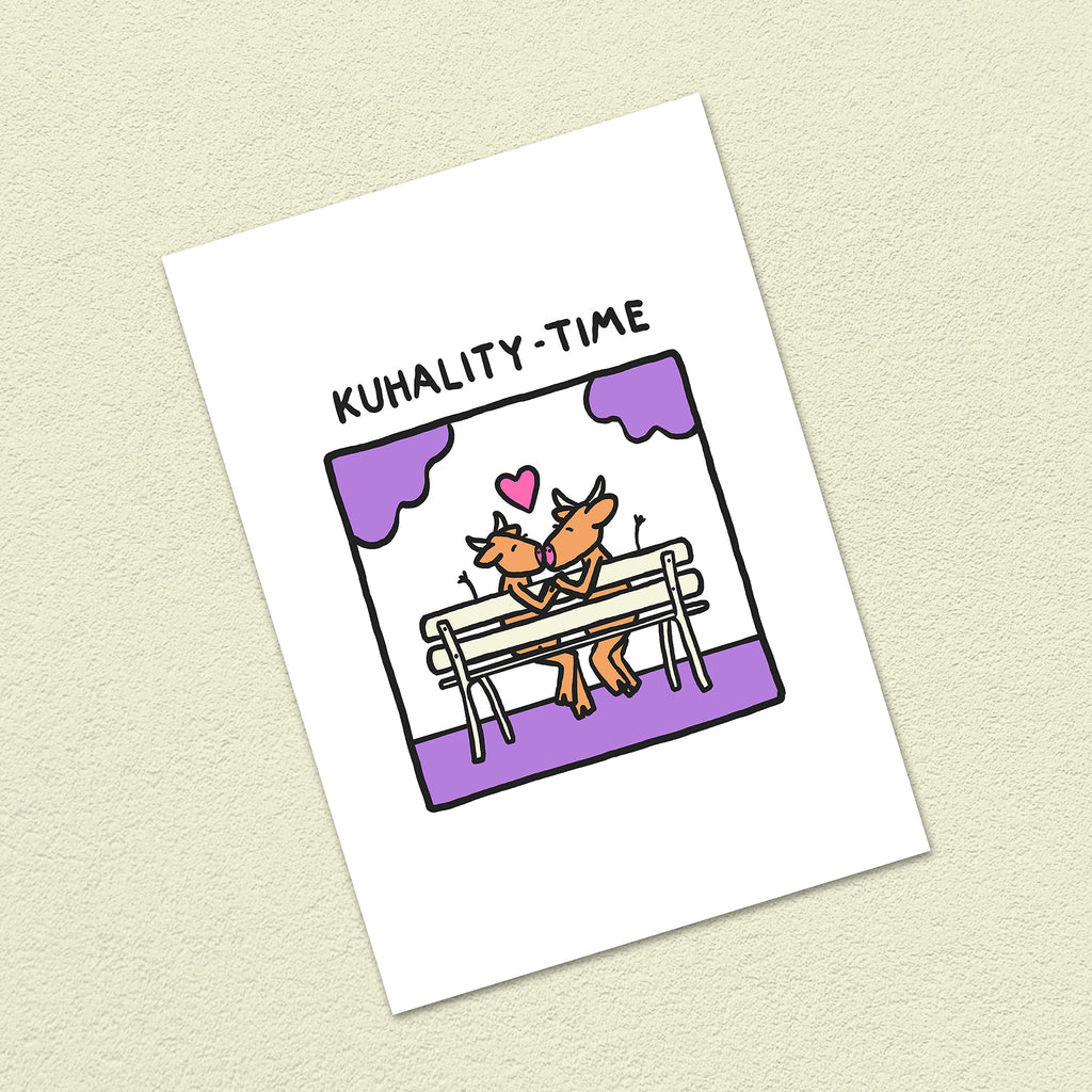 Postkarte A6 "Kuhality Time"