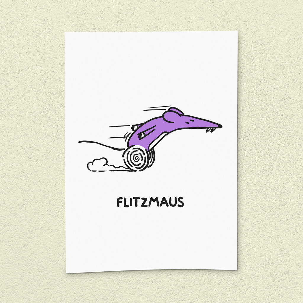 Kunstdruck "Flitzmaus"
